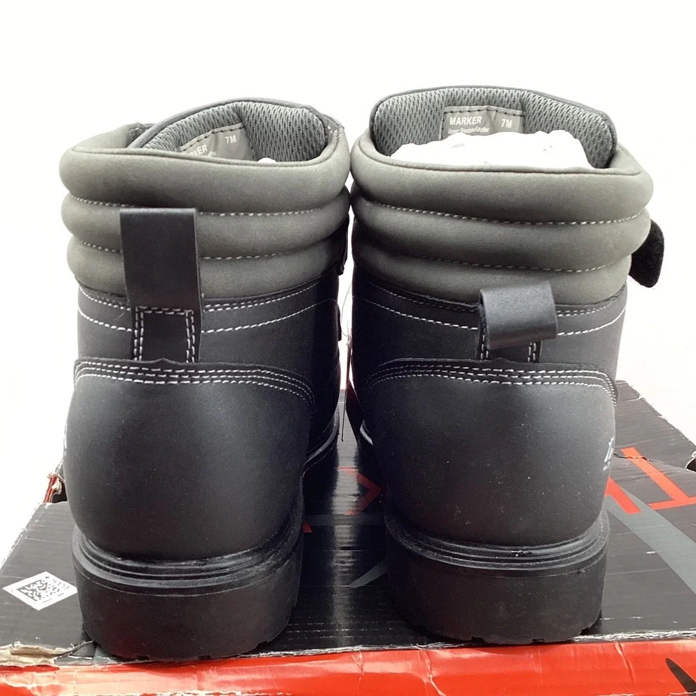 Deer Stags Marker Mens Waterproof Thinsulate Boots Black Hook Loop Size 7M